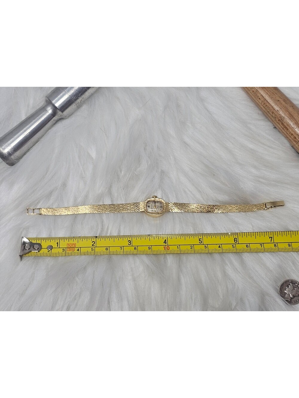 Vintage Bulova Dior 14K Solid Gold Ladies Watch 23 Jewels - Picture 6 of 9